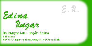 edina ungar business card